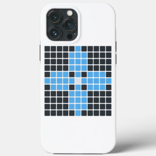 Blue Flower (Emoji Art) iPhone 13 Pro Max Case