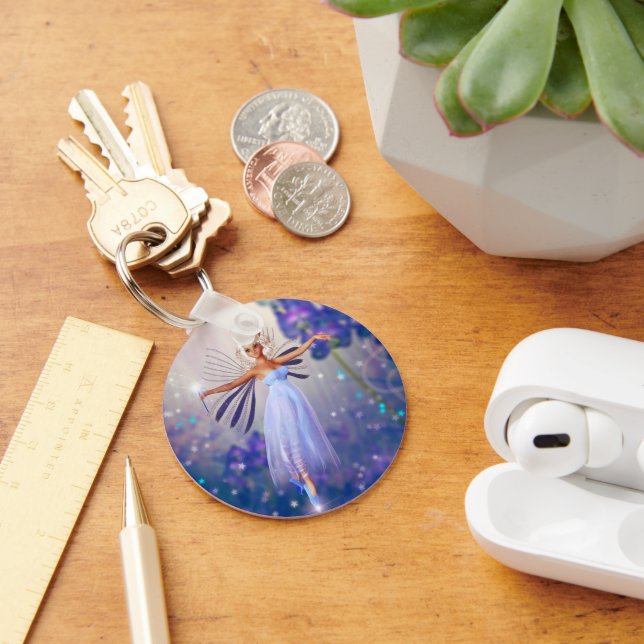 Blue Flower Fairy Keychain (Desk)