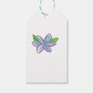 Blue Flower Gift Tags