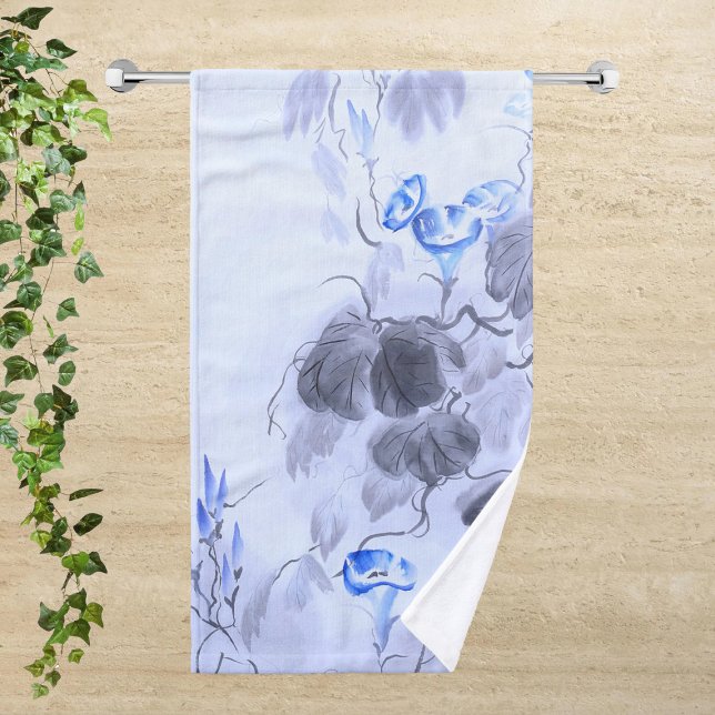 Blue Flower Hand Towel (Creator Uploaded)