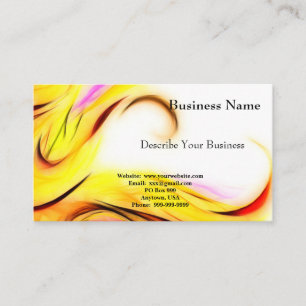 Blue Flower Invert Business Card