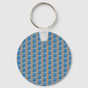Blue Flower Keychain