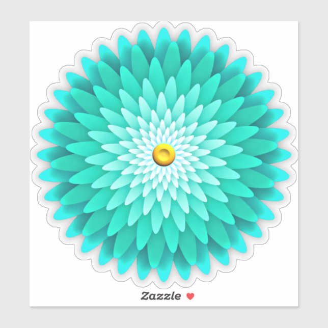Blue Flower Mandala-68566 (Sheet)