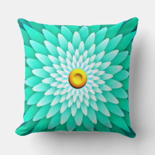Blue Flower Mandala-68566 Throw Pillow