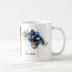 Blue Flower Memories Mug