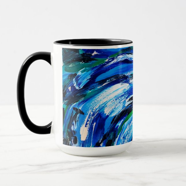 Blue flower mug (Left)