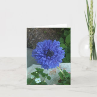Blue flower notecard