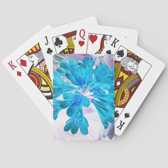Blue Flower Playing Cards (Back)