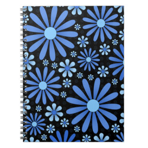 Blue Flower Power Notebook