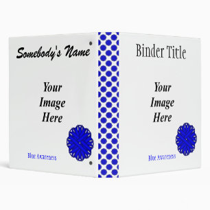 Blue Flower Ribbon Template by Kenneth Yoncich Binder