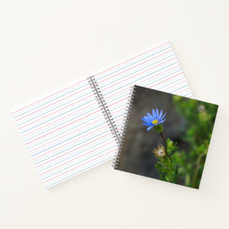 Blue Flower Spiral Notebook