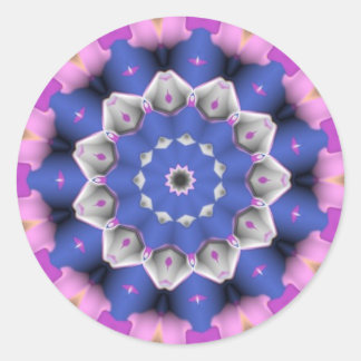 Blue flower sticker