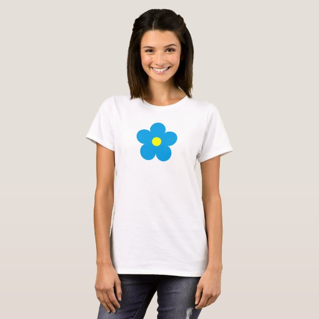 Blue Flower T-Shirt (Front Full)