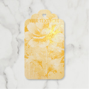 Blue flower watercolour pattern gift tags