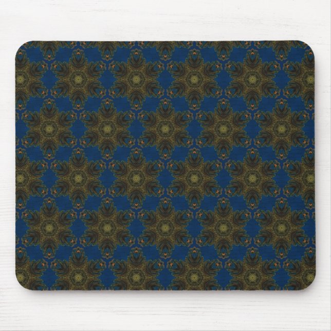 Blue Flowered Mousepad (Front)