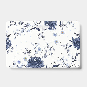 Blue flowers badge