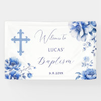 Blue Flowers Baptism