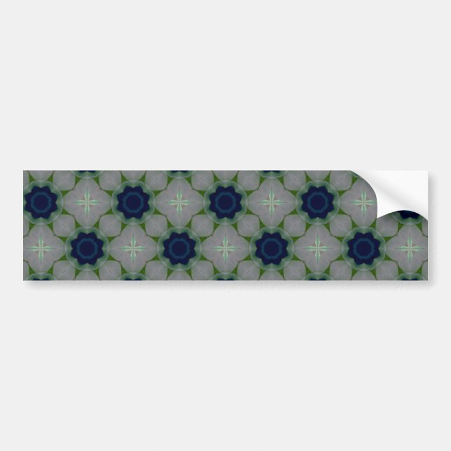 Blue Flowers Bumper Stickers (Front)