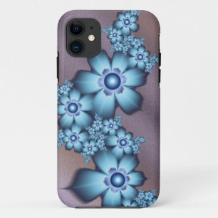 Blue flowers iPhone 11 case