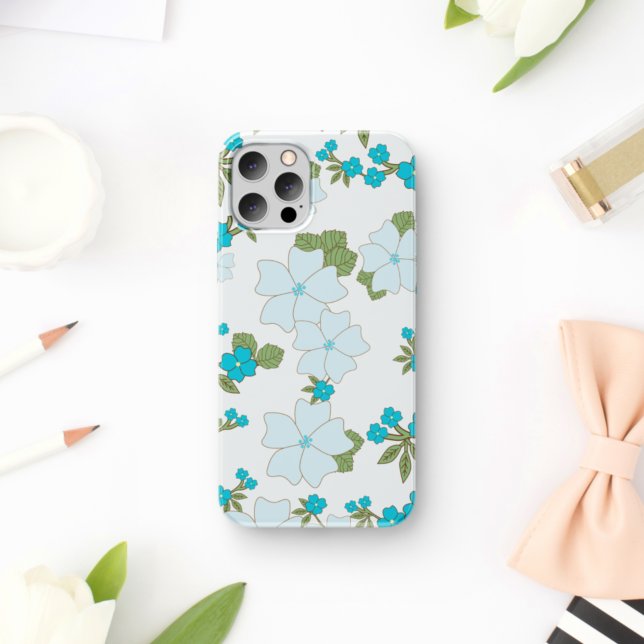 Blue Flowers, Floral Pattern, Pattern Of Flowers (Creator Uploaded)
