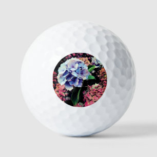 Blue flowers golf balls