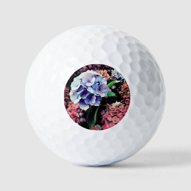 Blue flowers golf balls (Front)