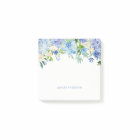 Blue Flowers hydrangea Personalized Notes