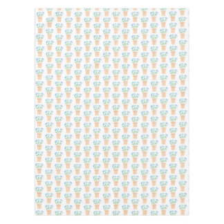 Blue Flowers in Woven Pots Tablecloth