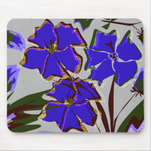 Blue flowers. mouse pad