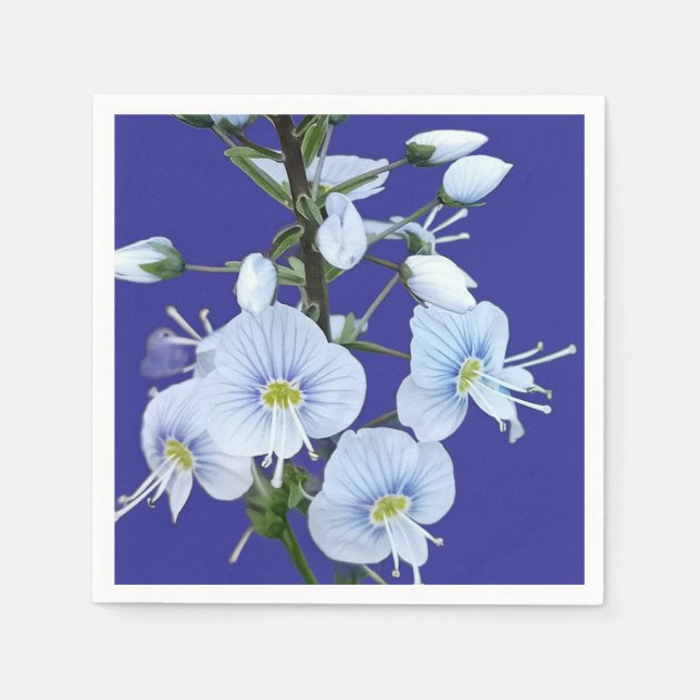 Blue flowers napkin (Front)