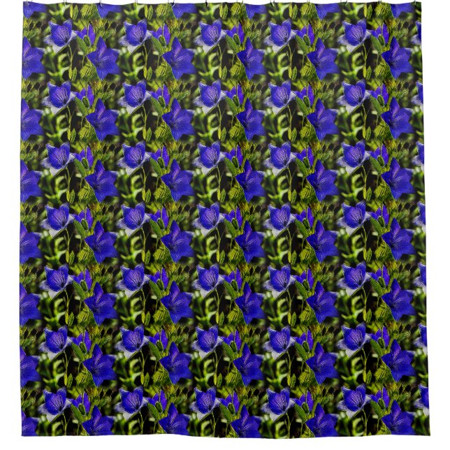 Blue Flowers Nature Art Pattern    (Front)