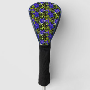 Blue Flowers Nature Pattern        Golf Head Cover