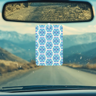 Blue Flowers, Pattern Of Flowers, Floral Pattern Air Freshener