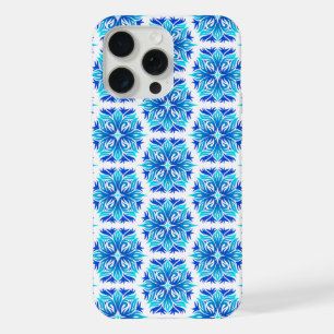 Blue Flowers, Pattern Of Flowers, Floral Pattern iPhone 15 Pro Max Case