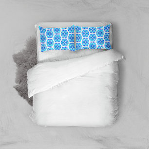 Blue Flowers, Pattern Of Flowers, Floral Pattern Pillowcase