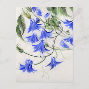 Blue Flowers Postcard