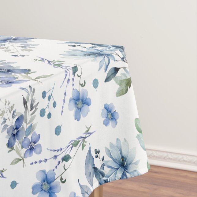 Blue Flowers Tablecloth (In Situ)