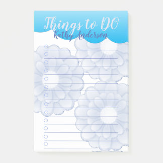 Blue Flowers Things to Do Notes