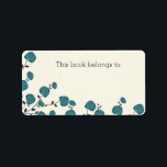 Blue Flowers "This Book Belongs To" Labels<br><div class="desc">Your books will never be lost again with these classy and sophisticated “This Book Belongs To” stickers! These are printed on Avery shipping labels, but make great stickers as well! These colourful labels make great gifts for teachers, students, librarians, bookworms, etc. Personally, I would love to receive these as a...</div>