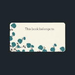Blue Flowers "This Book Belongs To" Labels<br><div class="desc">Your books will never be lost again with these classy and sophisticated “This Book Belongs To” stickers! These are printed on Avery shipping labels, but make great stickers as well! These colourful labels make great gifts for teachers, students, librarians, bookworms, etc. Personally, I would love to receive these as a...</div>
