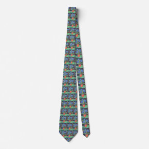 Blue Flowers Tie