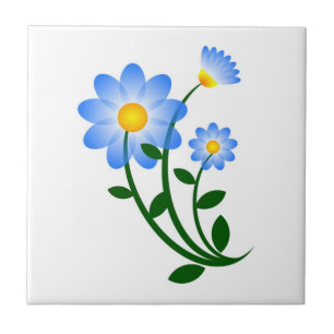 BLUE FLOWERS TILE