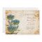 Blue Flowers Vintage Wedding Invitations