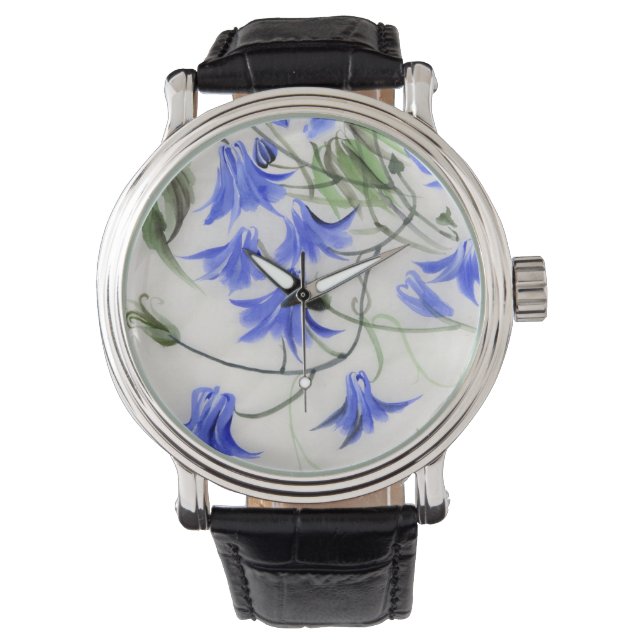 Blue Flowers Watch (Front)