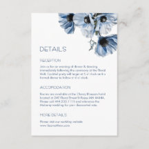 Blue Flowers White Casual