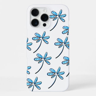 blue flowery iPhone 16 pro max case