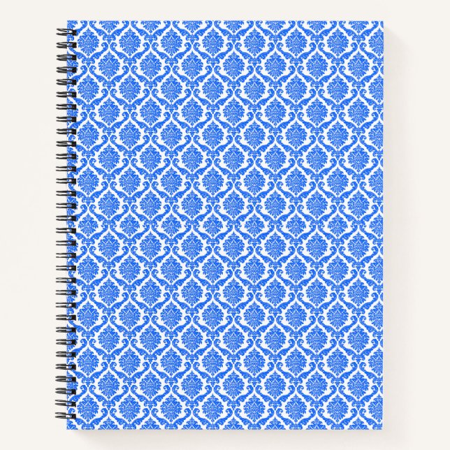 Blue flowery motif Notebook (Front)