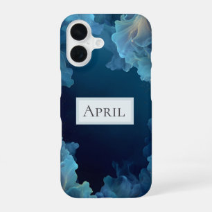 Blue Flowing Abstract  iPhone 16 Case