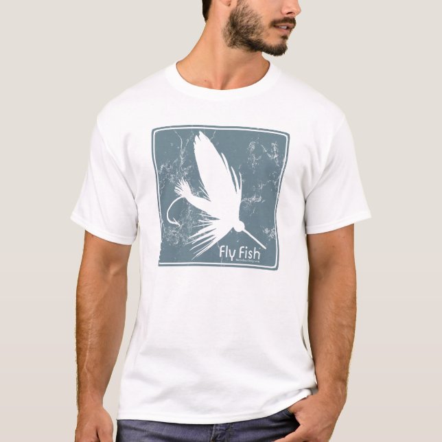 Blue Fly Fish T-Shirt (Front)