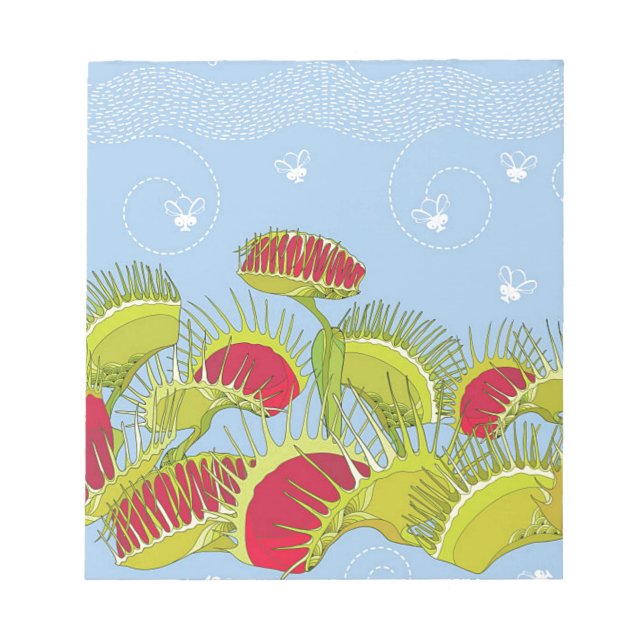 blue fly trap notepad (Front)